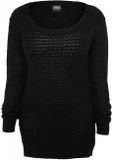 Urban Classics Ladies Long Wideneck Sweater black