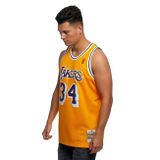 Mitchell &amp; Ness Los Angeles Lakers #34 Shaquille O&#039;Neal yellow Swingman Jersey