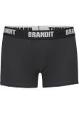 Brandit Boxershorts Logo 2er Pack black/black