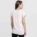 Dámske tričko Urban Classics Ladies Extended Shoulder Tee pink
