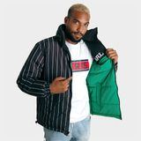 Obojstranná Zimná bunda Karl Kani Retro Block Reversible Puffer Jacket green/black/white
