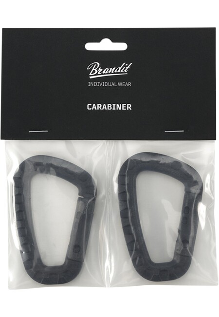 Brandit Carabiner  2 Pack black - UNI