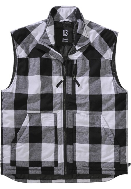 Brandit Lumber Vest white/black - L