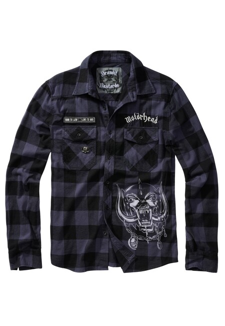 Brandit Motörhead Checkshirt black/grey - 5XL