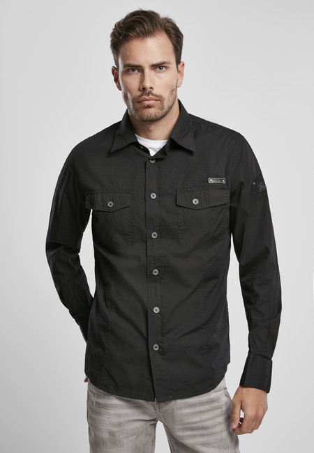 Brandit Slim Worker Shirt black - 7XL