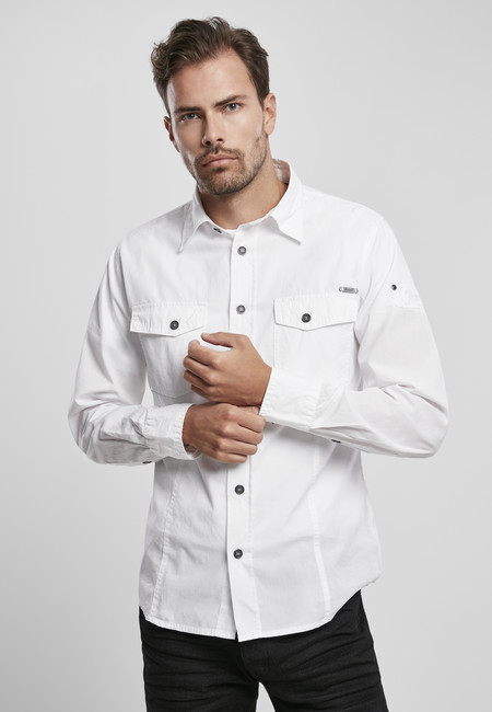 Brandit Slim Worker Shirt white - M