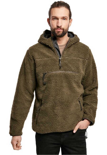 Brandit Teddyfleece Worker Pullover Jacket olive - XL
