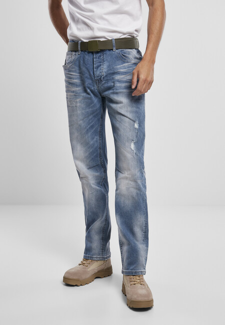 Brandit Will Washed Denim Jeans blue washed - 33/32