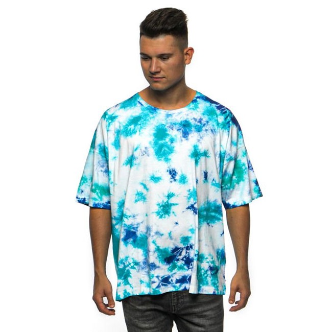 E-shop Cayler & Sons CSBL Meaning Of Life Tie Dye Box Tee white/blue - L