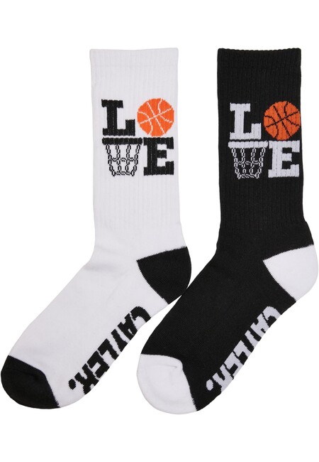 E-shop Cayler & Sons Love Ballin Socks 2-Pack black/white - 47–50