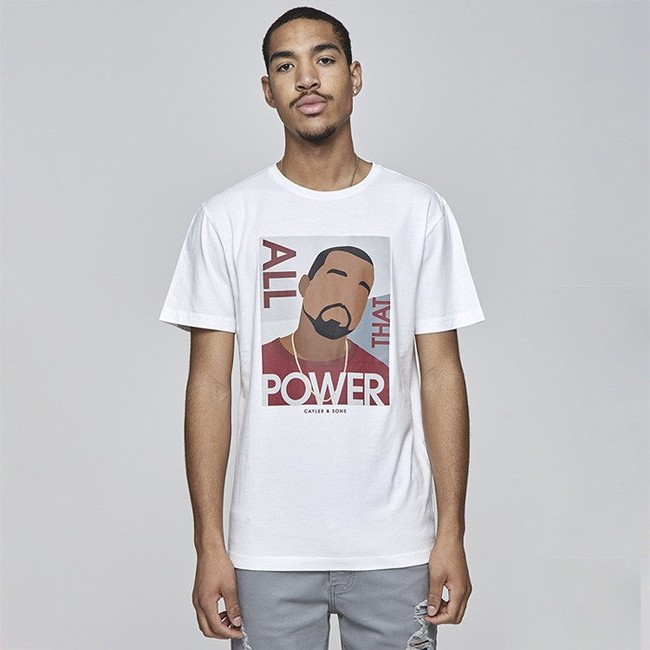 E-shop Cayler & Sons WHITE LABEL t-shirt WL Power Tee white / mc - M