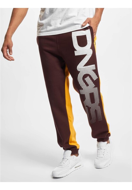 E-shop Dangerous DNGRS Gino Cube Sweatpants brown/yellow - 4XL