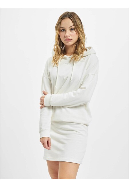 E-shop DEF Organic Cotton Hoody Dress offwhite - L