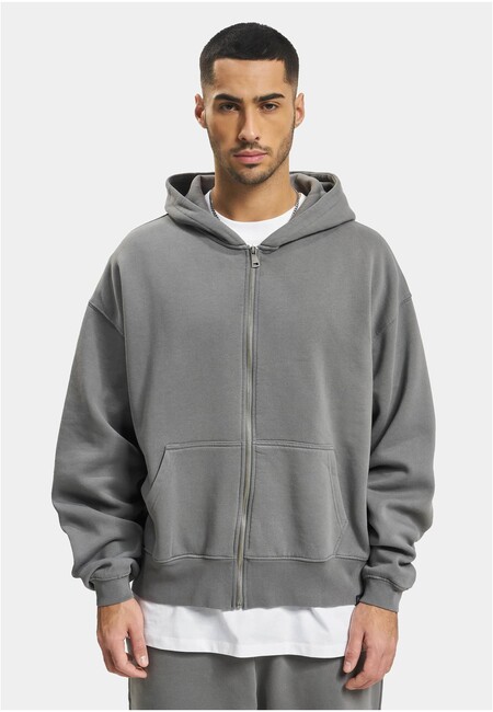 DEF Zip Hoody anthracite washed - XL