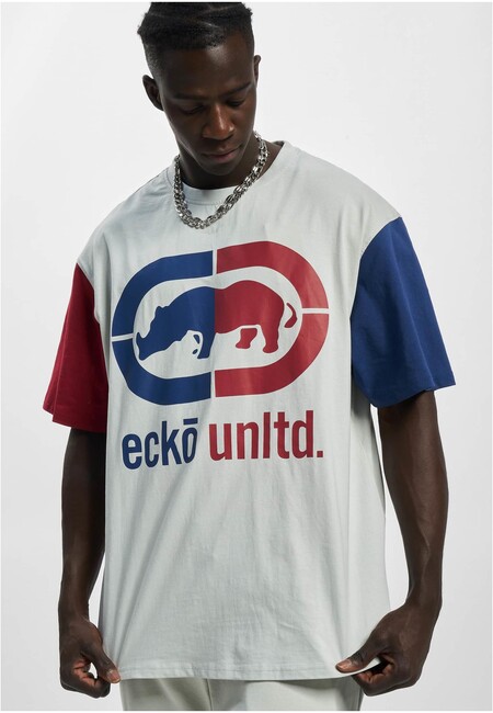 E-shop Ecko Unltd. Grande T-Shirt grey/red/blue - 3XL