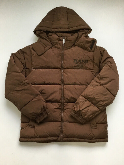 E-shop Karl Kani Retro Hooded Puffer Jacket brown - L