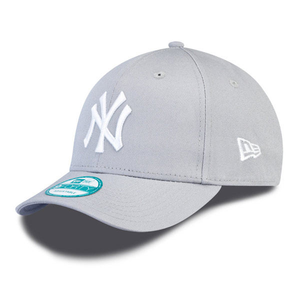 E-shop DETSKÁ NEW ERA 9FORTY YOUTH MLB LEAGUE BASIC NEW YORK YANKEES GREY WHITE - UNI