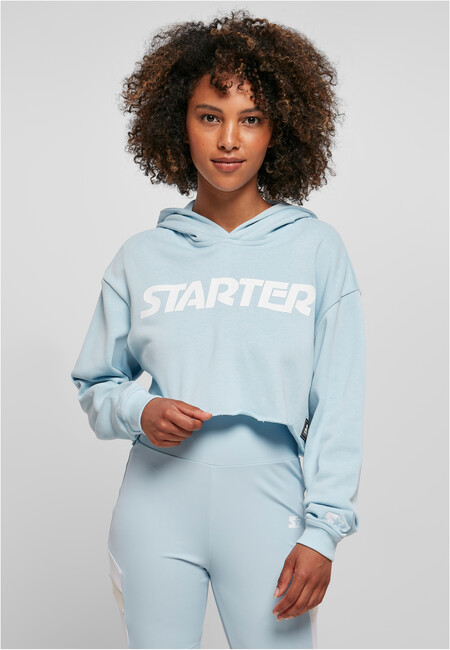 E-shop Ladies Starter Cropped Hoody icewaterblue - XS