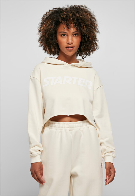 E-shop Ladies Starter Cropped Hoody palewhite - XL