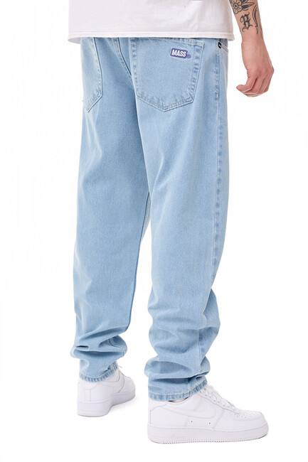 E-shop Mass Denim Box Jeans Relax Fit light blue - Spodnie 42