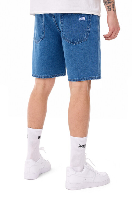 Mass Denim Box Jeans Shorts relax fit blue - W 34