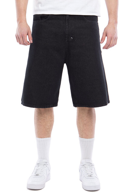 E-shop Mass Denim Shorts Jeans Slang baggy fit black rinse - W 30