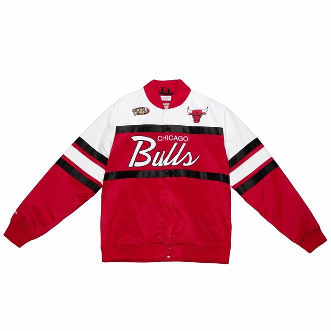 Mitchell & Ness Chicago Bulls Special Script Heavyweight Satin Jacket red - L