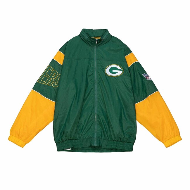 E-shop Mitchell & Ness Green Bay Packers Authentic Sideline Jacket green - 2XL