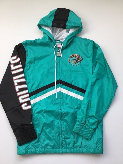 Mitchell & Ness jacket Vancouver Grizzlies Undeniable Full Zip Windbreaker teal - L