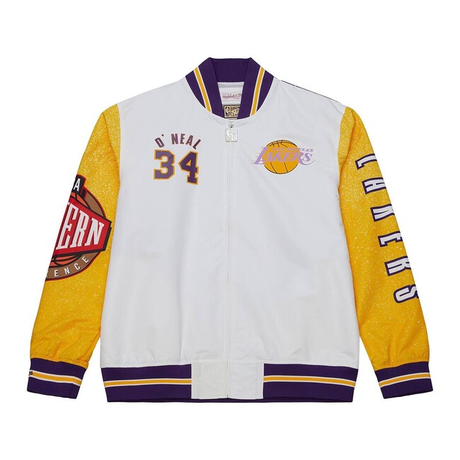 Mitchell & Ness Los Angeles Lakers #34 Shaquille O\'Neal Player Burst Warm Up Jacket multi/white - XL