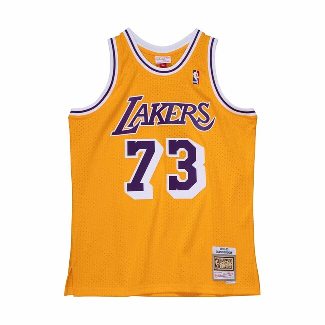 Mitchell & Ness Los Angeles Lakers #73 Dennis Rodman Swingman Jersey yellow - 2XL