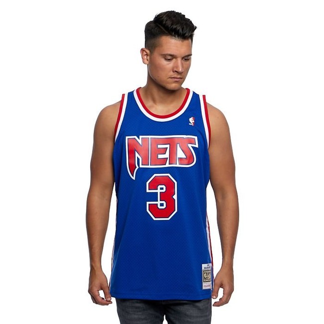 Mitchell & Ness New Jersey Nets #3 Drazen Petrovic Swingman Jersey  - XL