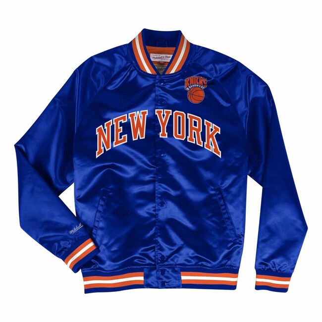 Mitchell & Ness New York Knicks Lightweight Satin Jacket royal - L