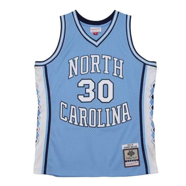 Mitchell & Ness University Of North Carolina #30 Rasheed Wallace Swingman Road Jersey light blue - XL