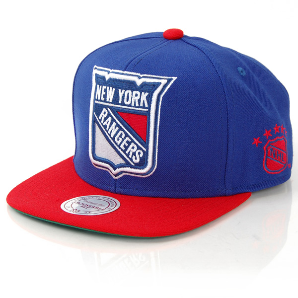 Mitchell & Ness XL Logo New York Rangers 2 Tone Snapback - UNI