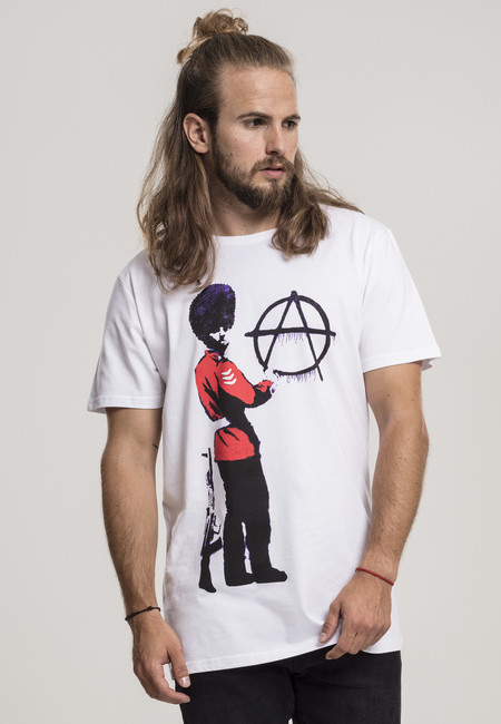 Mr. Tee Banksy Anarchy Tee white - XS