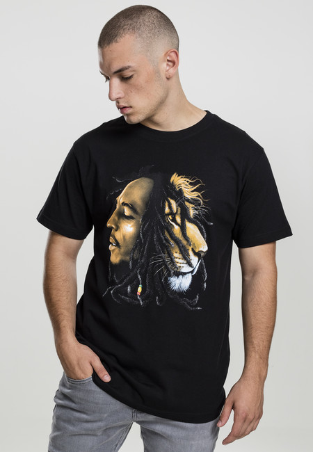 Mr. Tee Bob Marley Lion Face Tee black - XS