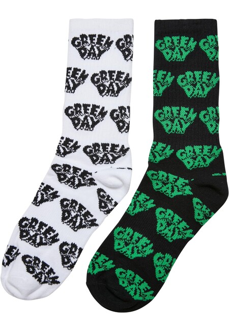 Mr. Tee Green Day Socks 2-Pack black/white - 47–50