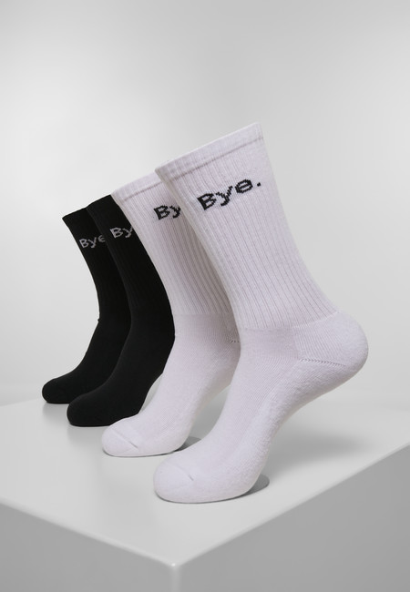 E-shop Mr. Tee HI - Bye Socks 4-Pack black/white - 39–42
