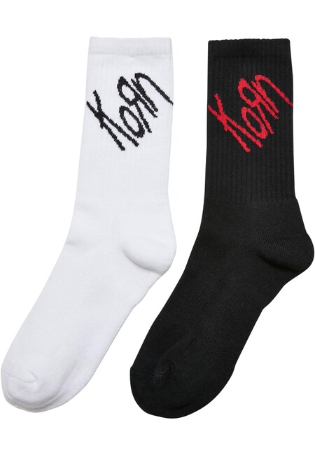 Mr. Tee Korn Socks 2-Pack black/white - 35–38