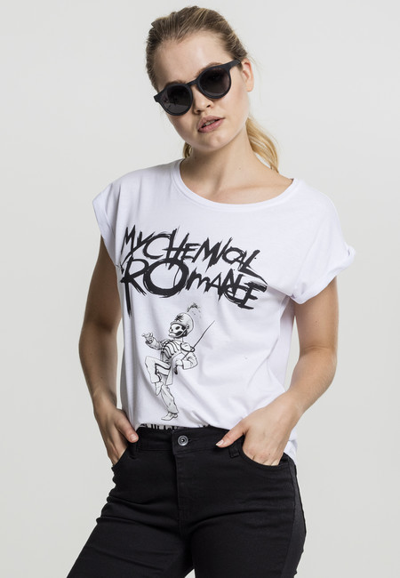 Mr. Tee Ladies My Chemical Romace Black Parade Cover Tee white - L