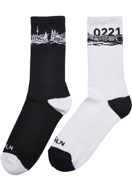 Mr. Tee Major City 0221 Socks 2-Pack black/white - 39–42