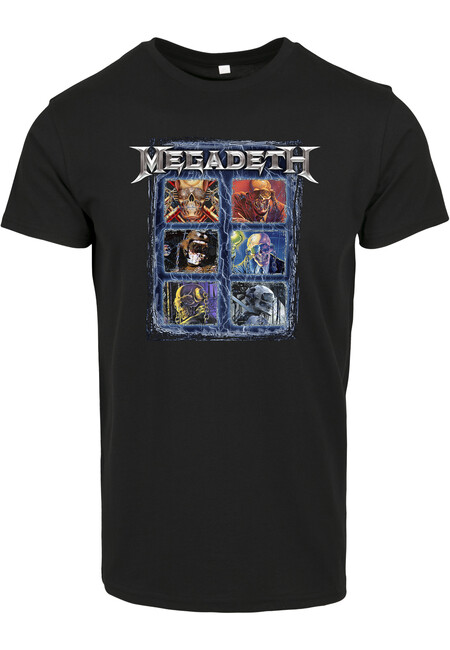 Mr. Tee Megadeth Heads Grid Tee black - L