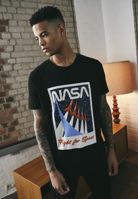 Mr. Tee NASA Fight For Space Tee black - XS