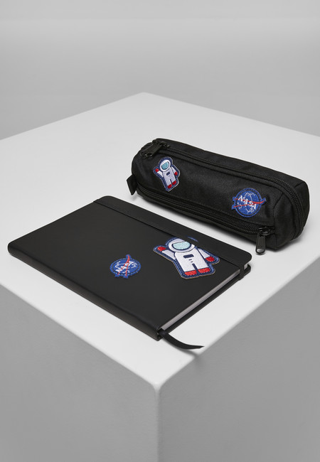E-shop Mr. Tee NASA Notebook & Pencilcase Set black - UNI