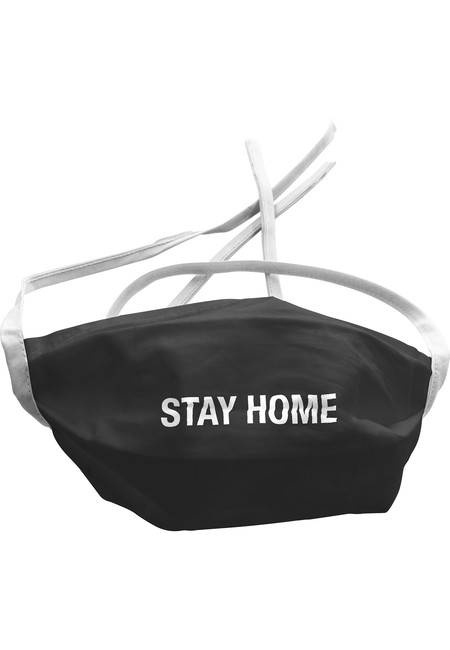Mr. Tee Stay Home Face Mask black - UNI