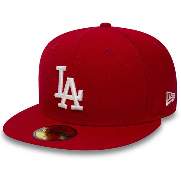 E-shop Šiltovka New Era 59Fifty Essential LA Dodgers Red cap - 7 3/8