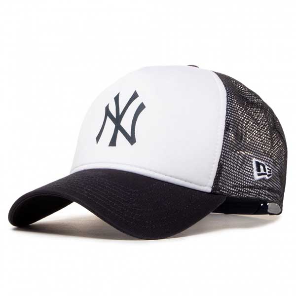 E-shop Pánska šiltovka NEW ERA 940 Af trucker MLB team colour block NY cap Black White - UNI