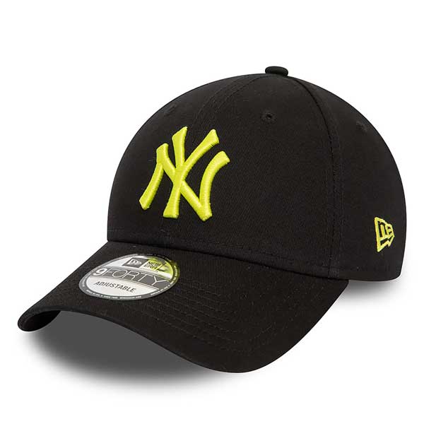 E-shop Šiltovka New Era 9FORTY Adjustable Cap New York Yankees League Essential Black Neon Green - UNI