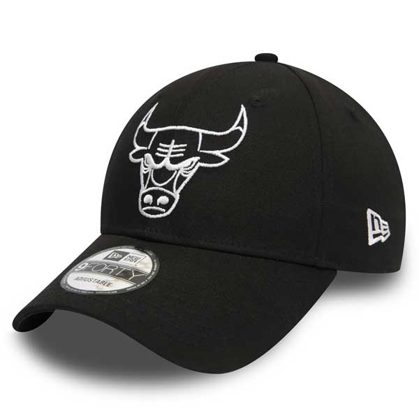 šiltovka New Era 9Forty Essential Outline Chicago Bulls Cap Black - UNI